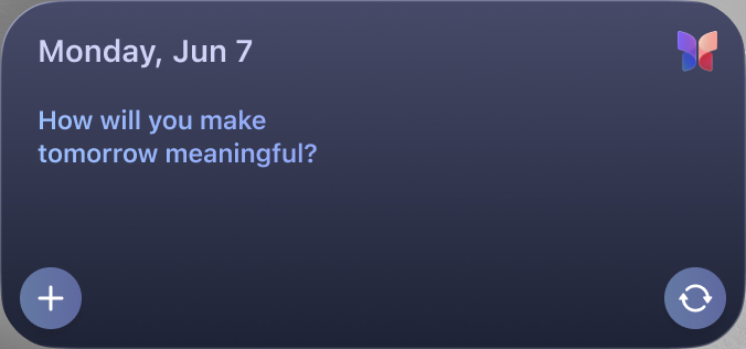 Journal medium reference widget